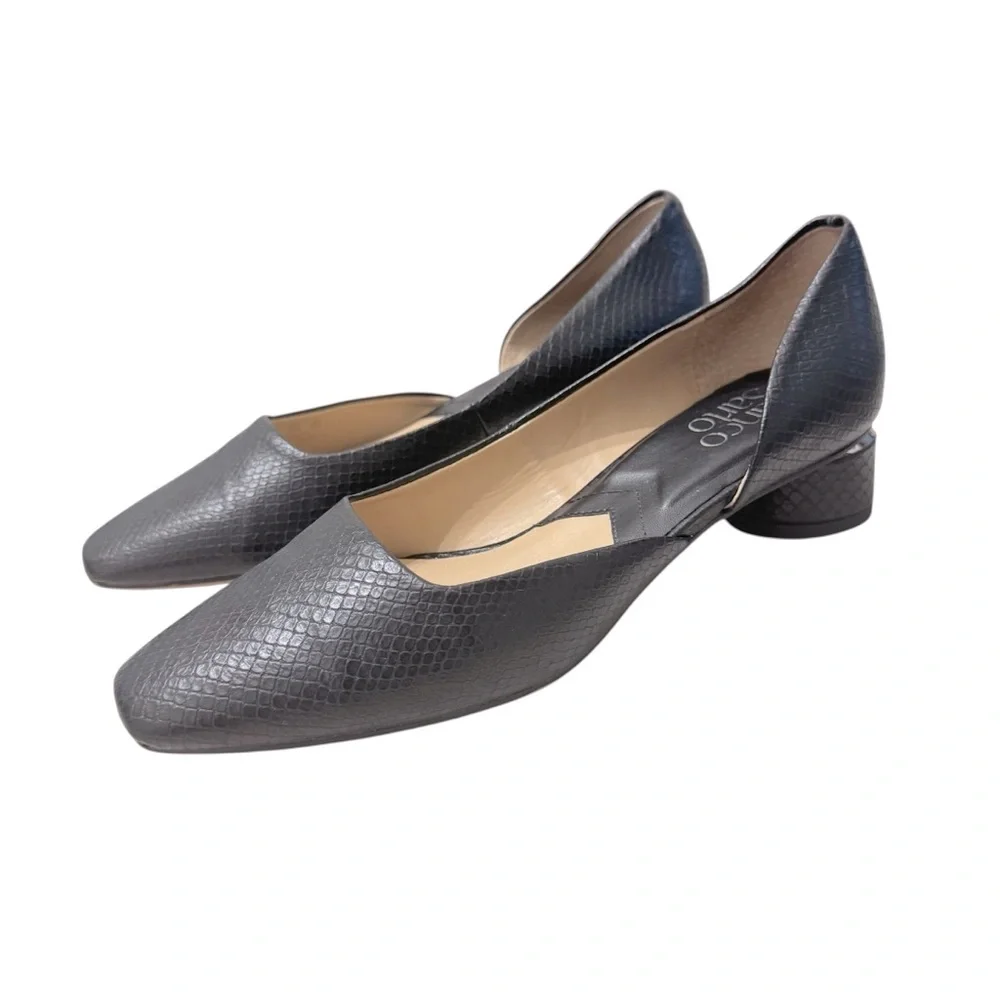 Franco‎ Sarto Citrus Snake Embossed Pump | Black Size 5.5